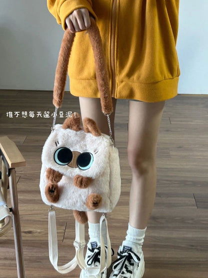Bear Print Zip Up Hoodie