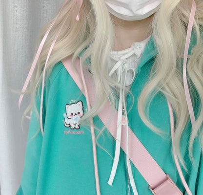 Blue Cat Ear Hoodie
