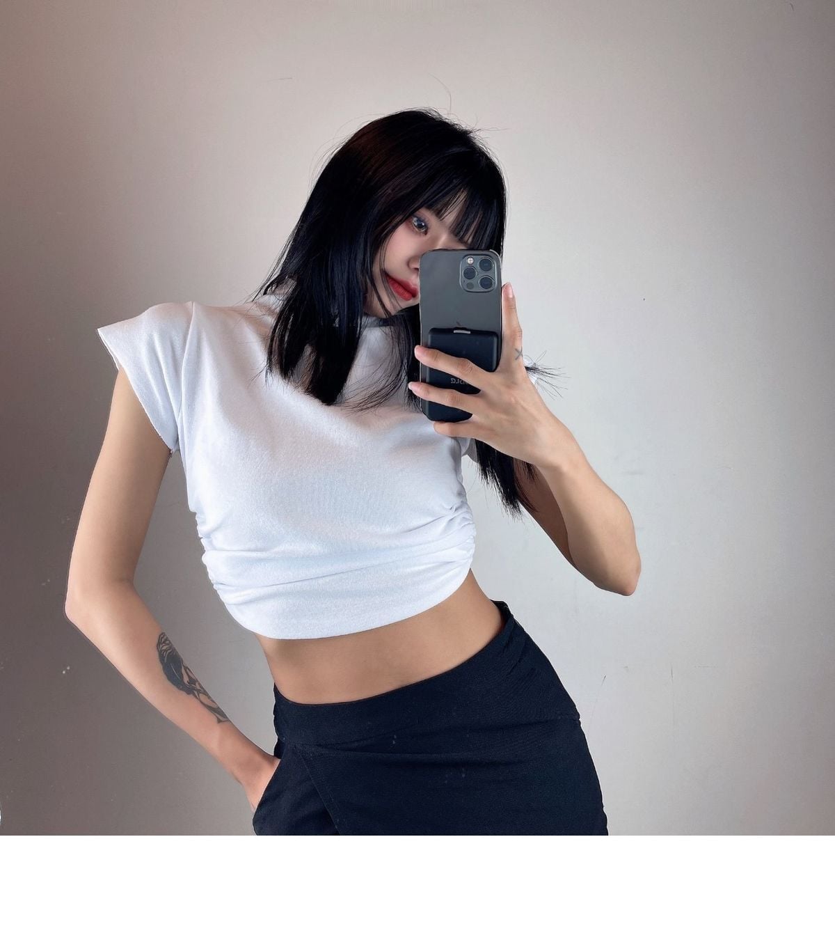 White Lace Up Backless Short Sleeve Top