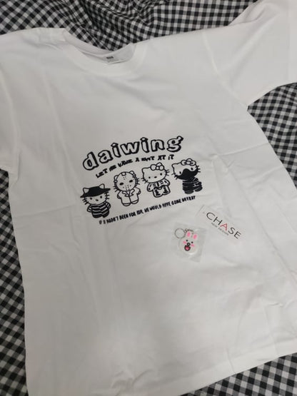 Loose Kitty Cat Anime Short Sleeve