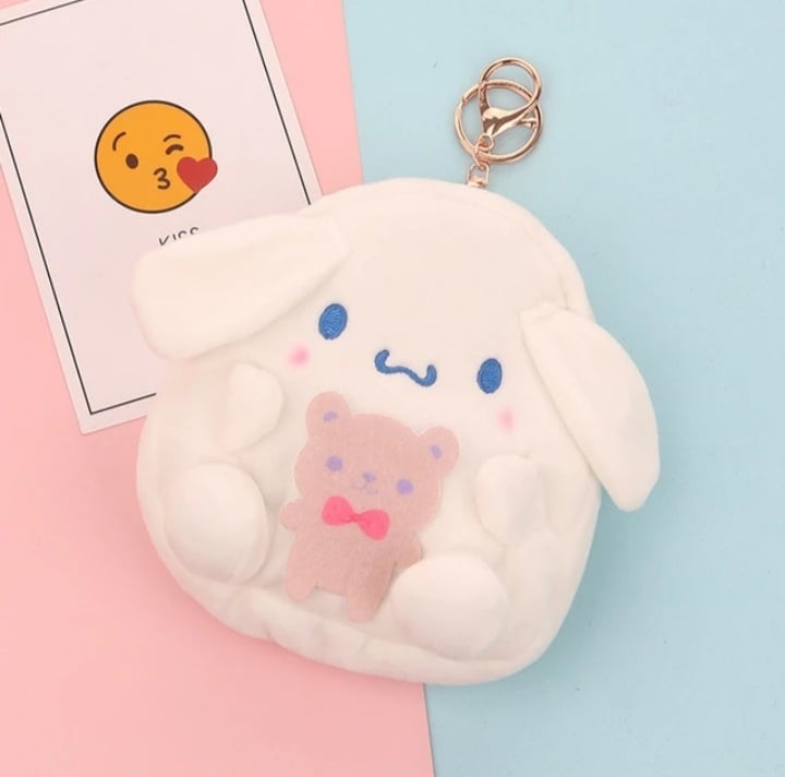 Cute Anime Japanese Plush Coin Purse Wallet Storage Bag Pendant