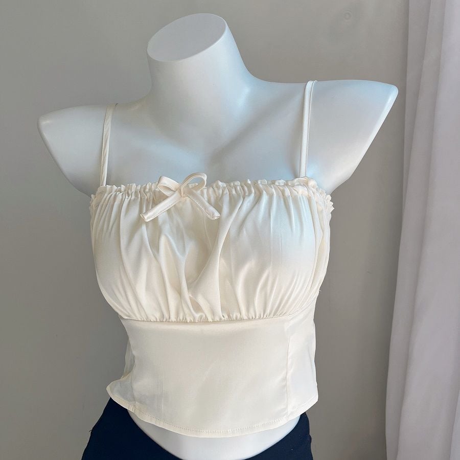 Sweet Bow Tie Crop Top