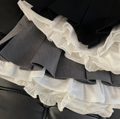 Japanese Pleated A-Line Mini Skirt
