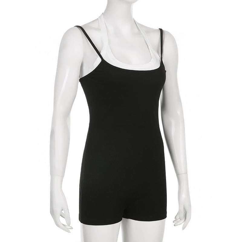 2PCS Black Romper
