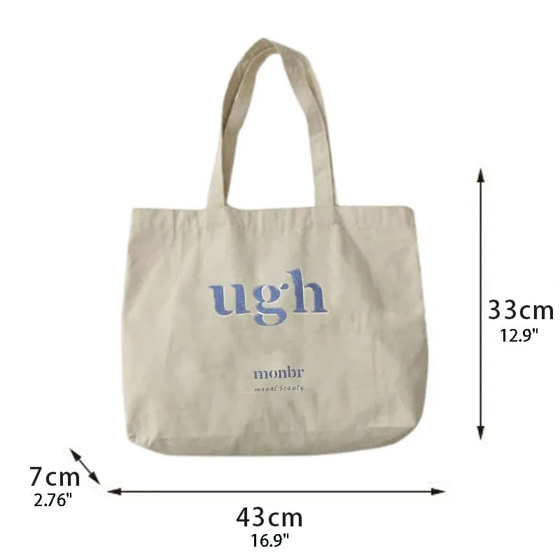 Sign Large Canvas Tote Bag