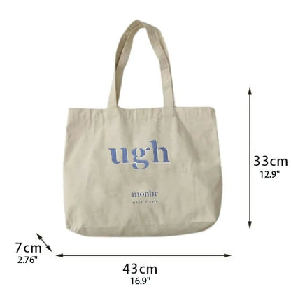 Sign Large Canvas Tote Bag