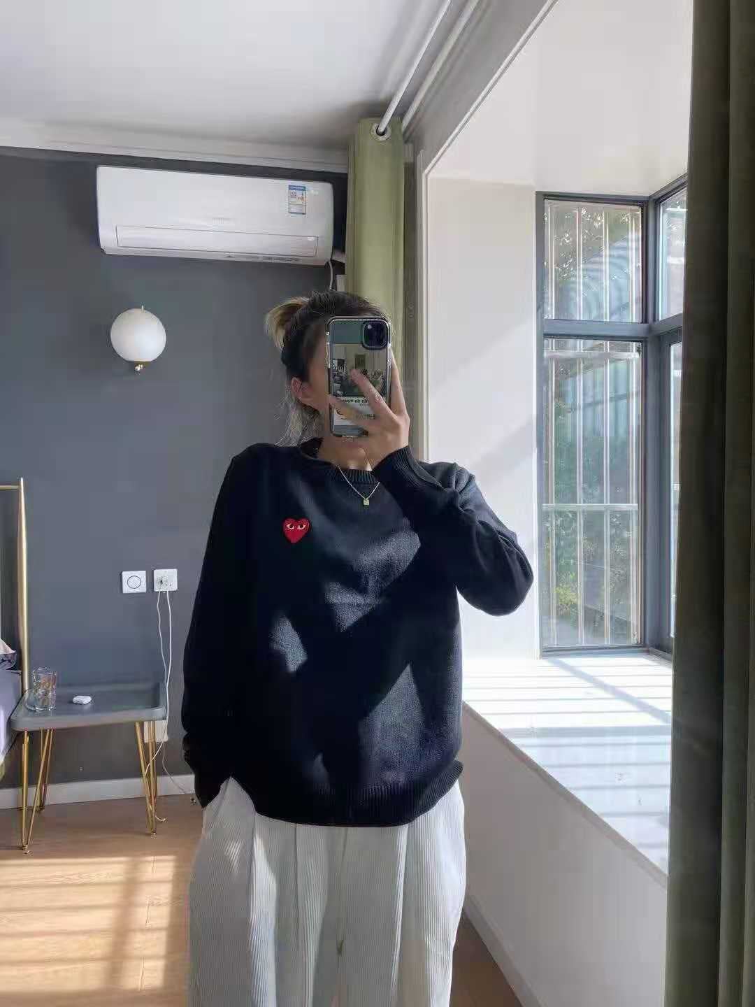 Cute Heart Embroidery Turtleneck Knit Pullover Sweater Sweatshirt Pullover Long Sleeve Shirt Casual E-Girl Kawaii Korean Japanese Harajuku Streetwear
