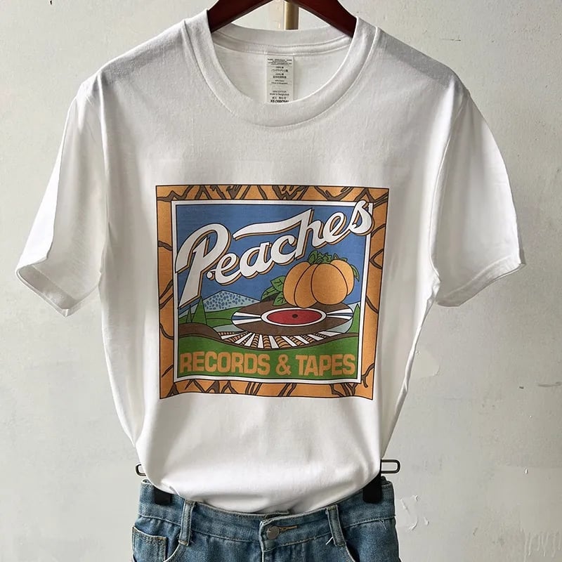 Peach Print Short Sleeve T-shirt