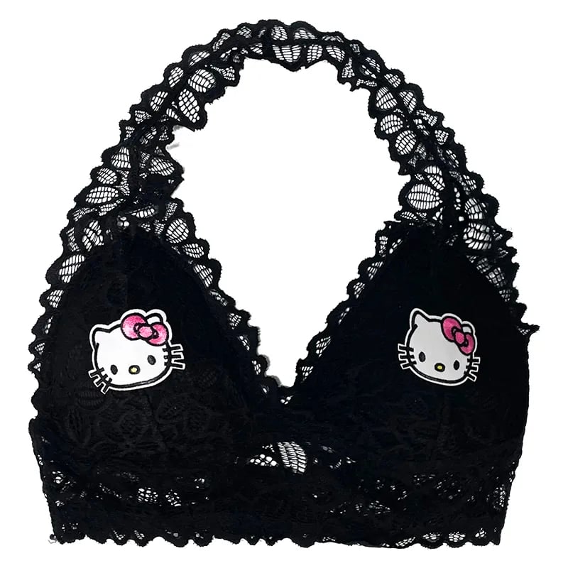 Lace Up Kitty Cat Halter Top