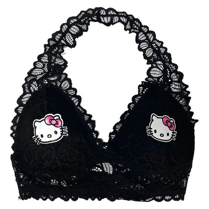 Lace Up Kitty Cat Halter Top