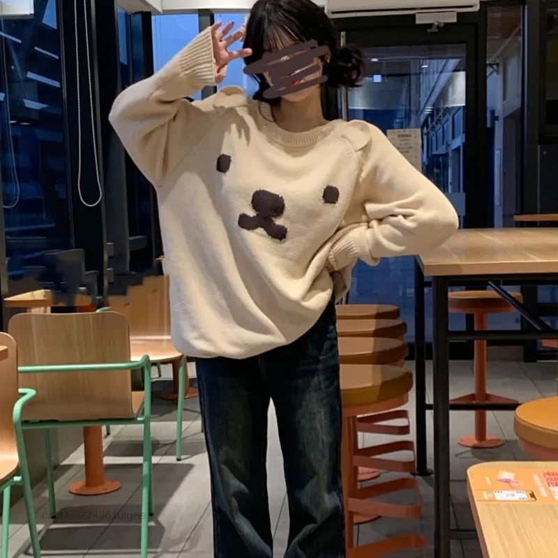 Teddy Bear Knit Pullover