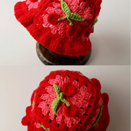 Cherry Knit Hat