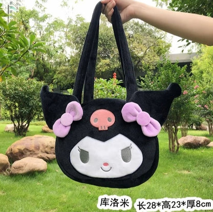 Cute Japanese Anime Cartoon Plush Messenger Bag Handbag Purse