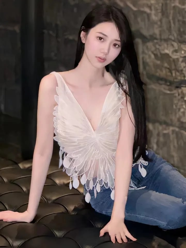 Fairy Wing Backless Corset Top