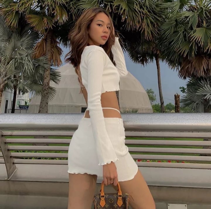 Cute 2pcs Set Ribbed Lace Up Hollow Out Crop Top Cardigan + Mini Skirt Bodycon Summer Aesthetic Casual E-Girl Kawaii Korean Japanese Harajuku