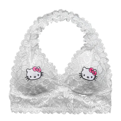 Lace Up Kitty Cat Halter Top