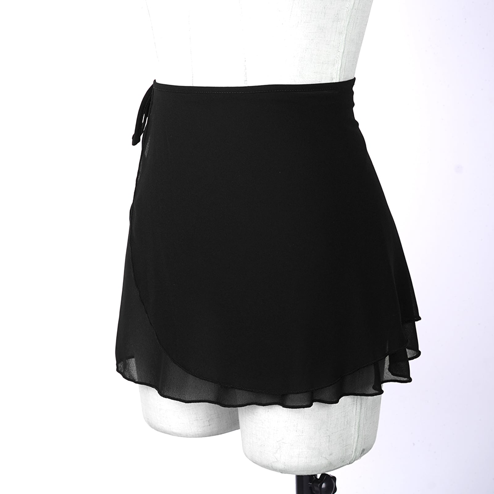 Black Wrap Up Ballet Skirt