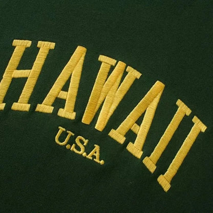 Hawaii Letter Embroidery Sweatshirt