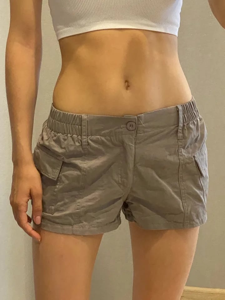Low Waist Cargo Shorts