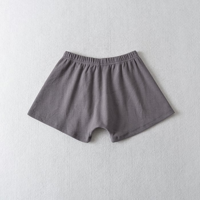 2PCS Pink Ribbed Button Long Sleeve Crop Top + Shorts