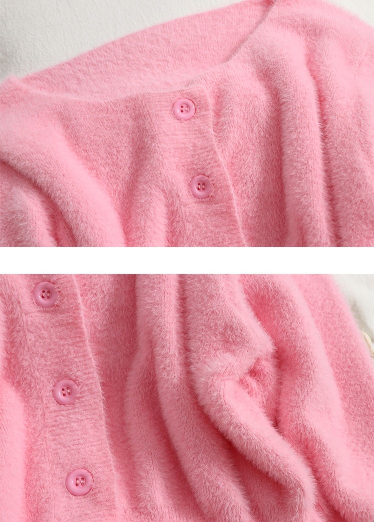 Pastel Fluffy Soft Cardigan