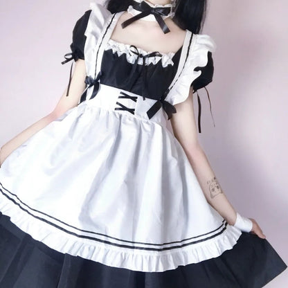Japanese Maid Dress Costume Set