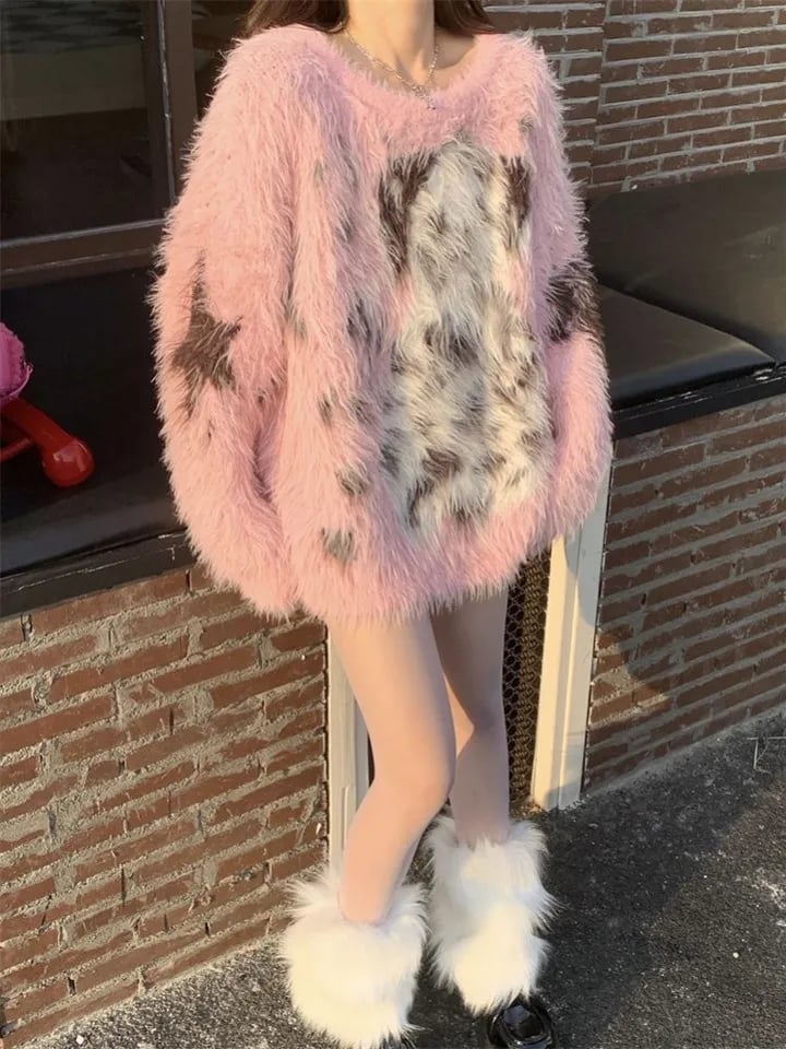 Pink Dog Fluffy Sweater