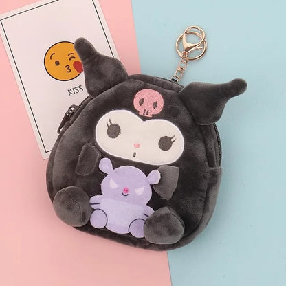 Cute Anime Japanese Plush Coin Purse Wallet Storage Bag Pendant