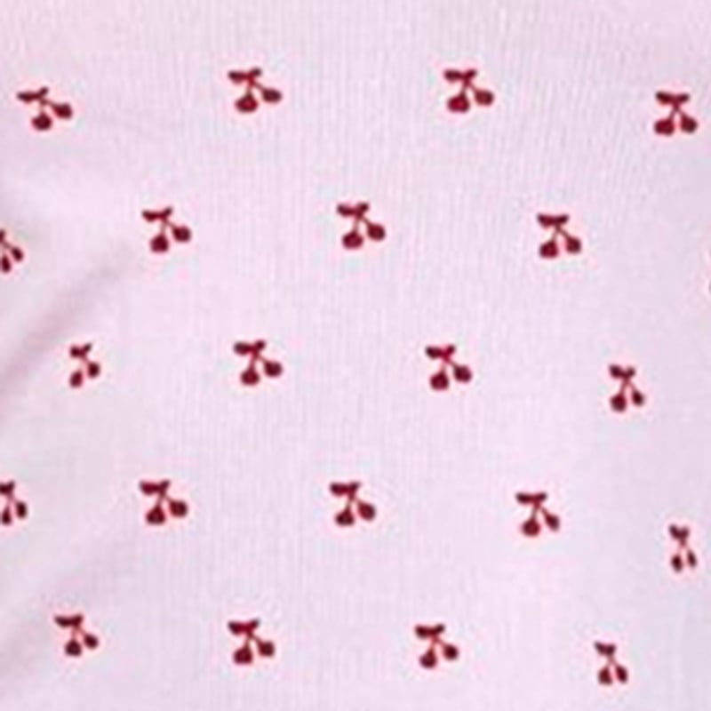 2PCS Pink Cherry Tank Top + Shorts