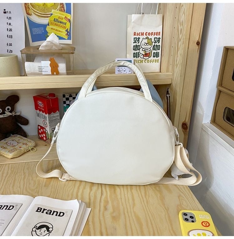 3D Cat Print Shoulder Bag