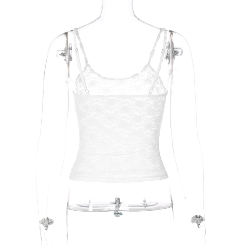 Sheer Lace Hollow Out Camisole