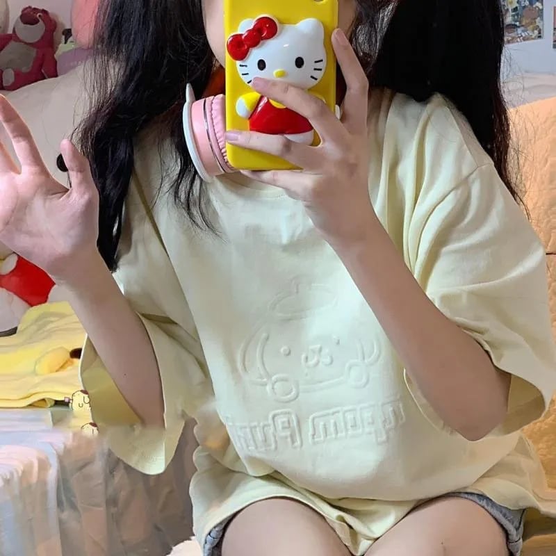 Japanese Anime Logo Short Sleeve T-shirt