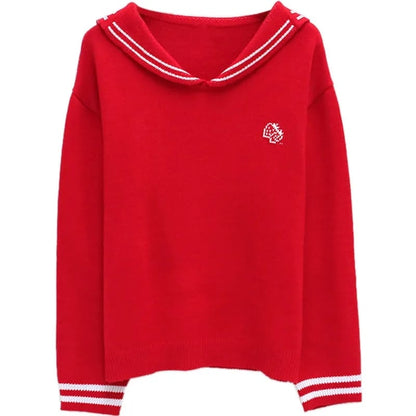 Strawberry Milk Sailor Collar Sweater