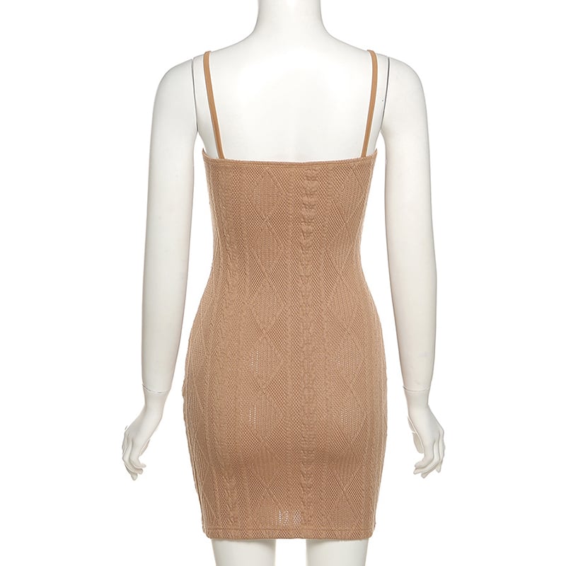 Green Knit Bodycon Dress
