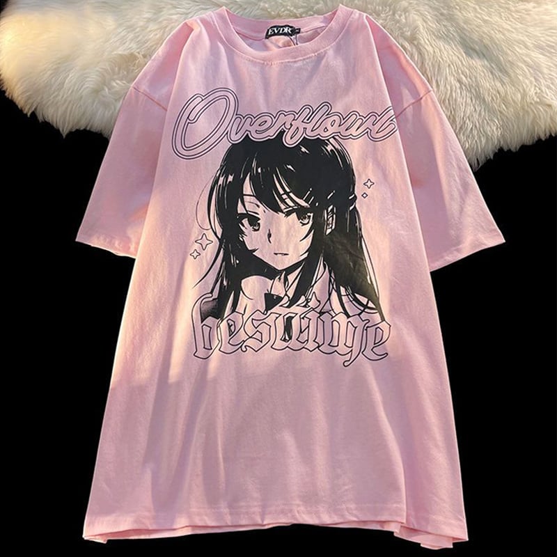 Japanese Manga Girl Shorts Sleeve T-shirt