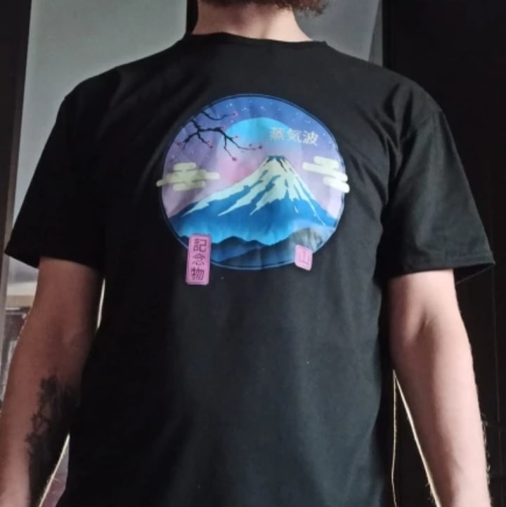 Cute Mount Fuji Japan Cartoon Anime Print Oversize Short Sleeve T-shirt Aesthetic Casual Summer E-Girl Kawaii Korean Japanese Harajuku Streetwear