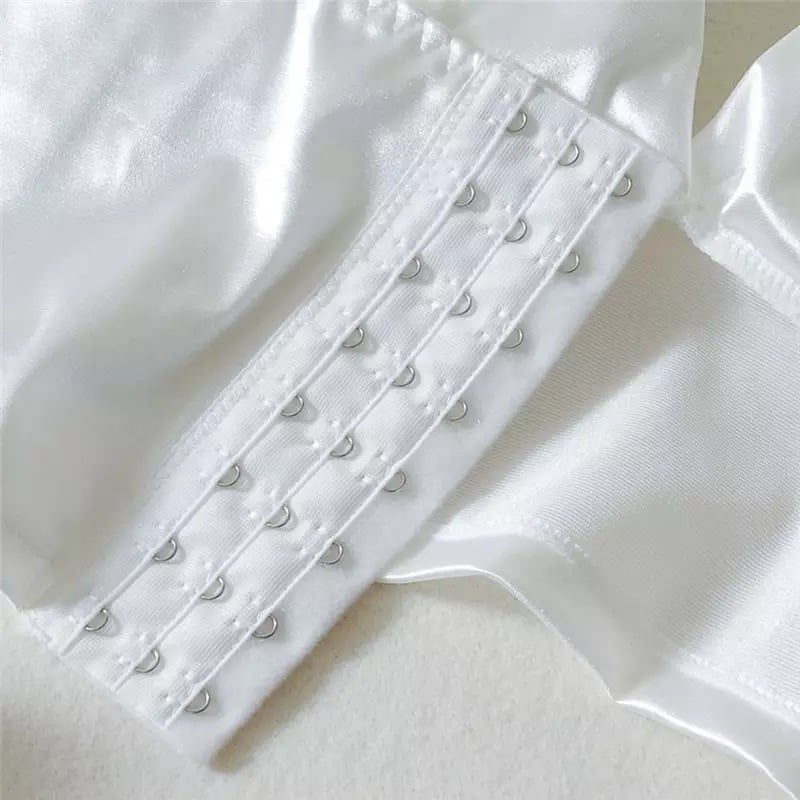 Cute Black White Shiny Silk Crop Top Sleeveless Shirt Tank Spaghetti Strap Blouse Summer Club Party E-Girl Kawaii Korean Japanese Harajuku Streetwear