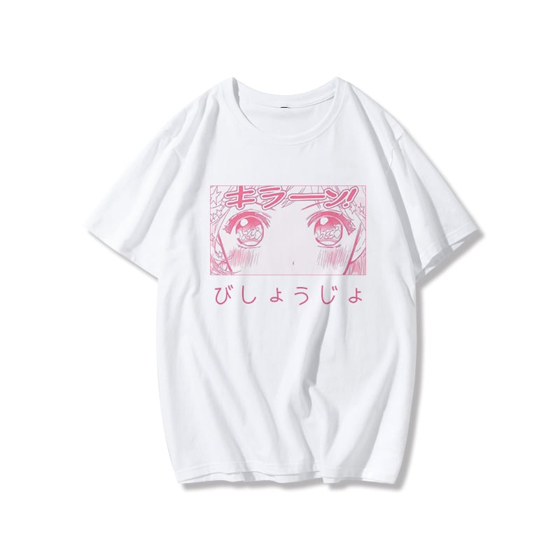 Cute Japanese Anime Girl Cartoon Pastel Short Sleeve T-shirt