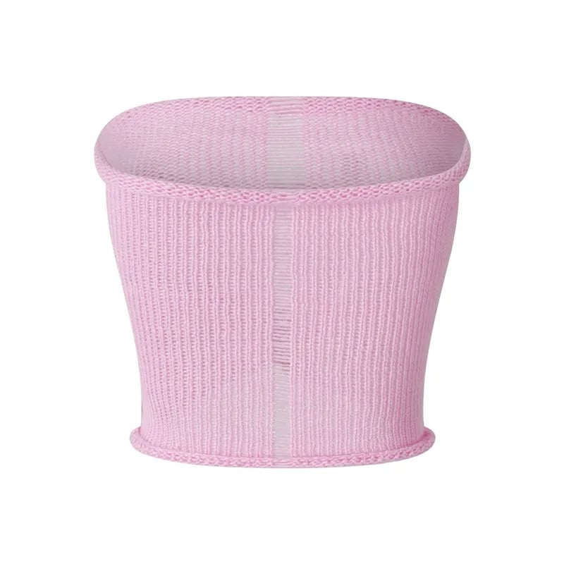 Pink Crochet Hollow Out Tube Top