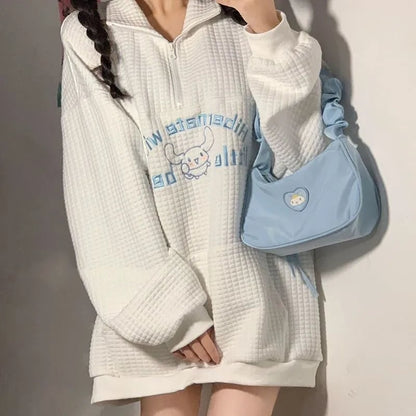 Japanese Anime Waffle Sweater