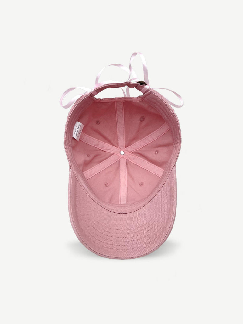 Bow Ribbon Rhinestone Baseball Cap