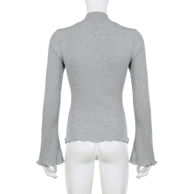 2PCS Milkmaid Patchwork Long Sleeve T-shirt