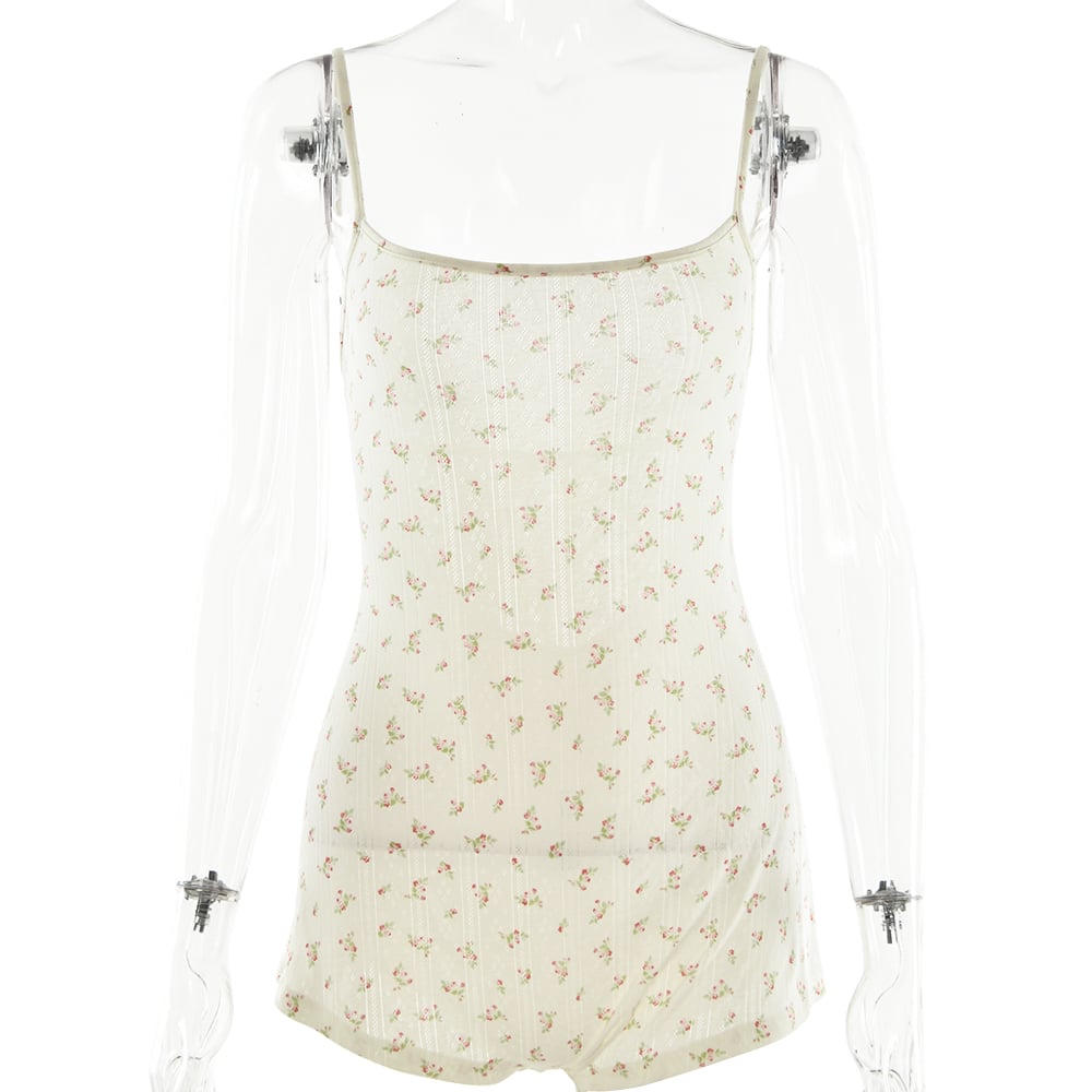 Floral Open Back Playsuit