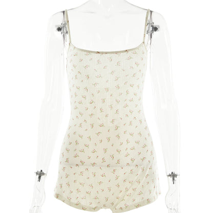 Floral Open Back Playsuit
