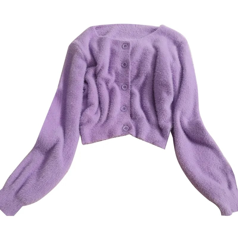 Pastel Fluffy Soft Cardigan