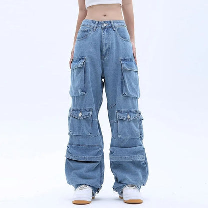Blue Baggy Denim Jeans