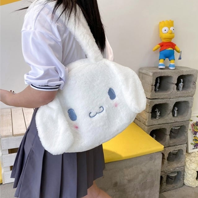 Cute Anime Cartoon Plush Large Shoulder Messenger Bag Handbag Aesthetic Casual Summer E-Girl Kawaii Korean Japanese Harajuku