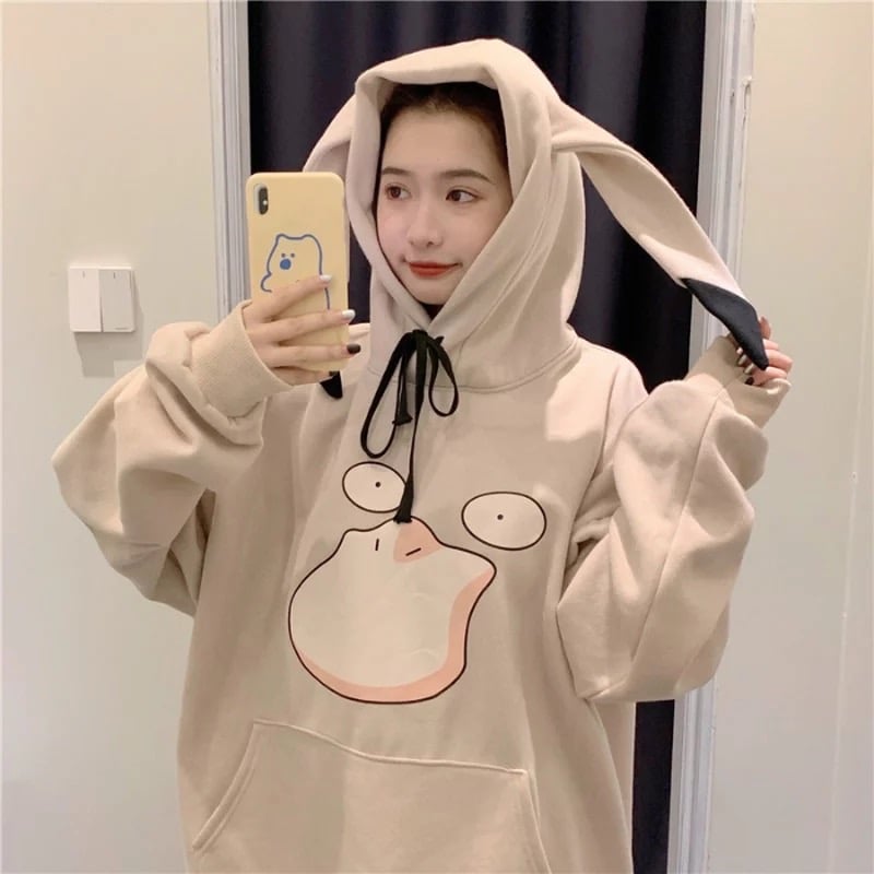 Cute Pikachu Anime Japanese Cartoon Sweater Pullover Hoodie Knit Sweatshirt E-Girl Kawaii Korean Japanese Harajuku Retro Streetwear Aesthetic
