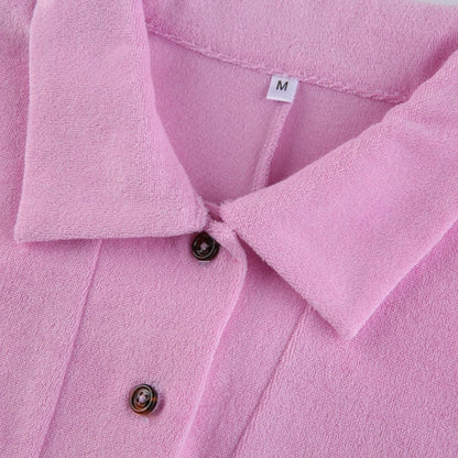 Pink Button Up Romper