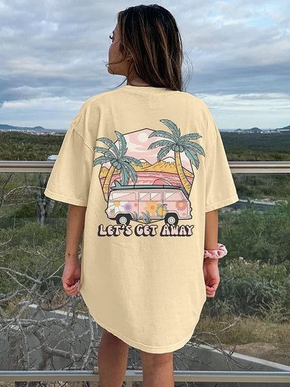 Caravan Print Short Sleeve T-shirt